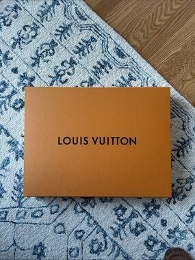 Louis Vuitton Orange Box with Black Logo